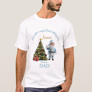Magical Santa Birthday Invitation T-Shirt