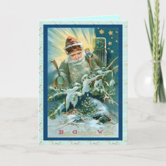 Magical Santa Claus Christmas Card