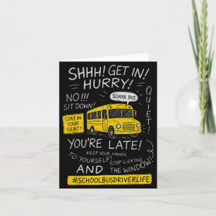 Magical School Bus Driver Last Day Of School Bus D Card