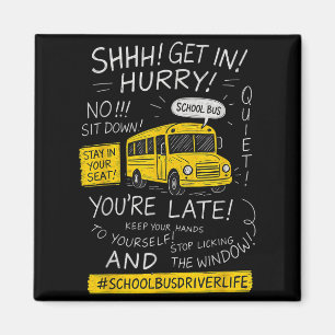 Magical School Bus Driver Last Day Of School Bus D Magnet