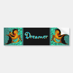 Magical Sea Horse Collection Bumper Sticker