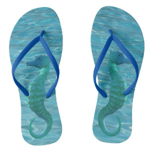Magical Sea Horse Flip Flops