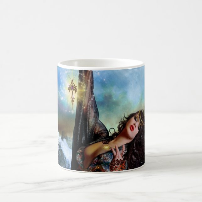 Magical Sea Witch Mermaid Mug Cup (Center)