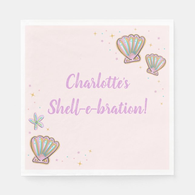 Magical Shell-e-bration Napkins (Front)