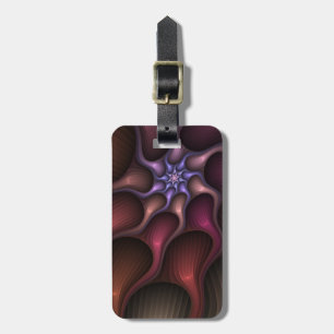 Magical Shiny Abstract Colourful Fractal Own Name Luggage Tag