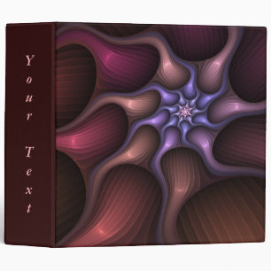 Magical Shiny Abstract Colourful Fractal Own Text Binder