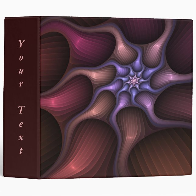 Magical Shiny Abstract Colourful Fractal Own Text Binder (Front/Spine)