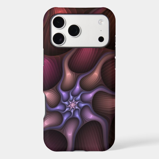 Magical Shiny Abstract Striped Colorful Fractal (Back)
