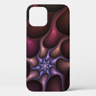 Magical Shiny Abstract Striped Colourful Fractal iPhone 12 Case