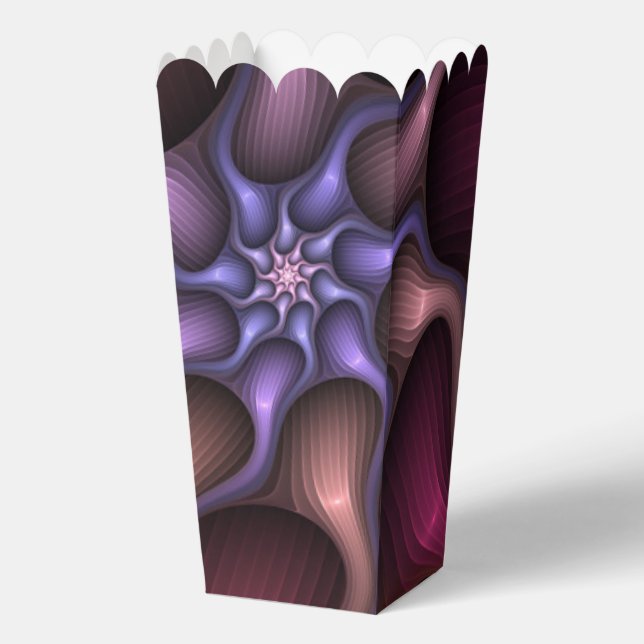 Magical Shiny Abstract Striped Colourful Fractal Favor Box (Front)