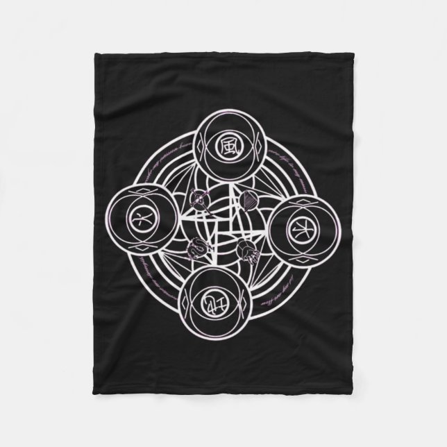 Magical Sigil (seal) Sticker18  Fleece Blanket (Front)