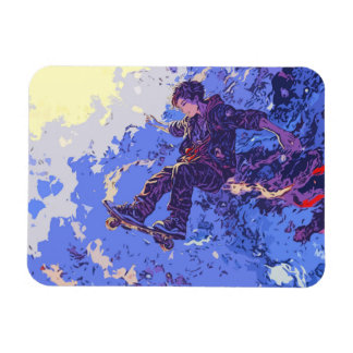 Magical Skateboard Ride - Skateboarder Magnet