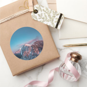 Magical sky above mountain Storžič, Slovenia Classic Round Sticker