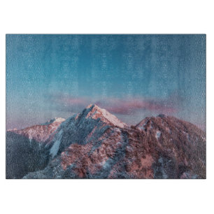 Magical sky above mountain Storžič, Slovenia Cutting Board