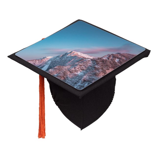 Magical sky above mountain Storžič, Slovenia Graduation Cap Topper (Angled)