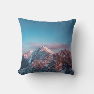 Magical sky above mountain Storžič, Slovenia Throw Pillow