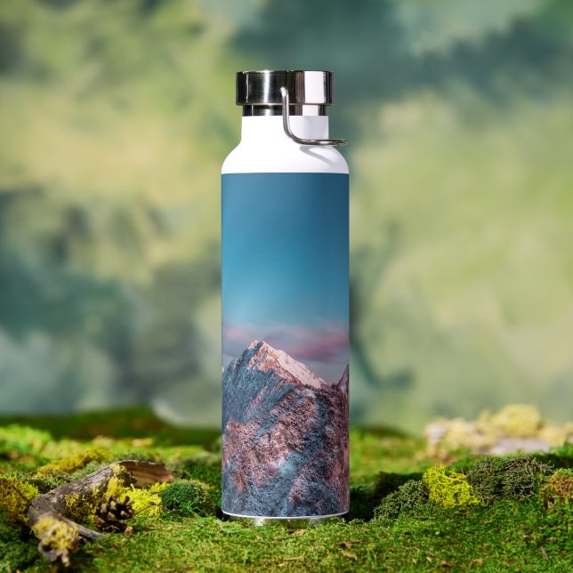 Magical sky above mountain Storžič, Slovenia Water Bottle (Outdoor)
