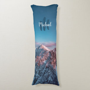 Magical sky monogram mountain Storžič Slovenia Body Pillow