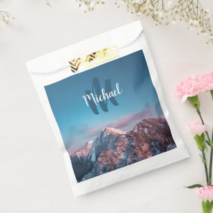 Magical sky monogram mountain Storžič Slovenia Favour Bag