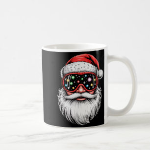 Magical Snowboarding Ski Goggles Santa Christmas Coffee Mug