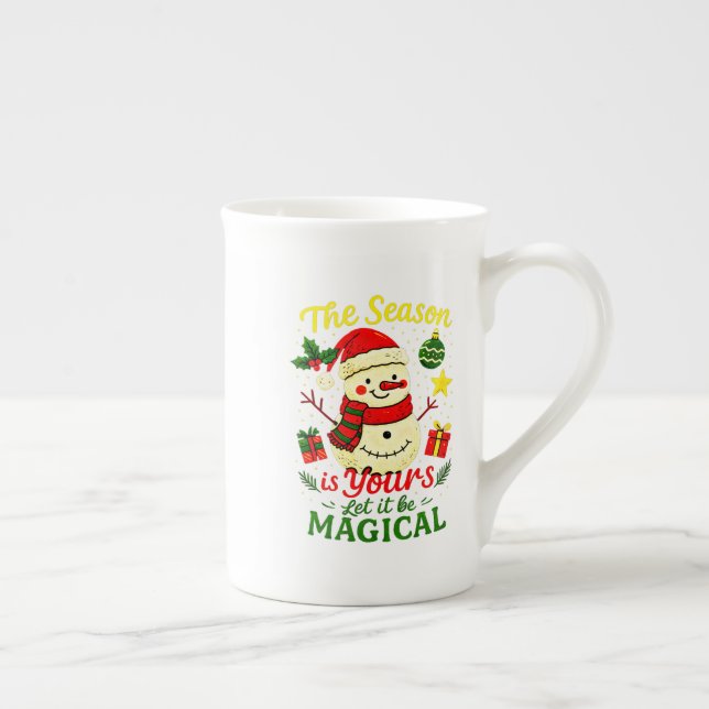 Magical Snowman Novelty Mug Unique Christmas Speci (Right)