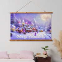 Magical snowy village