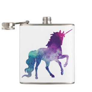 Magical Sparkly Prancing unicorn Hip Flask