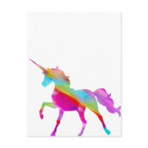Magical sparkly rainbow prancing unicorn