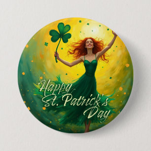 Magical St. Patrick's Day 3 Inch Round Button