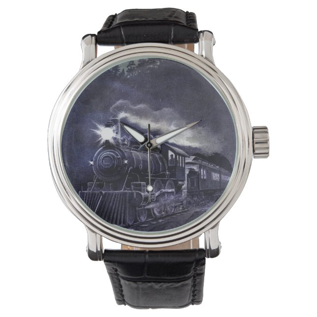 Magical Steam Engine Victorian Train Watch (Front)
