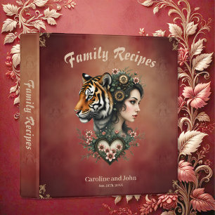Magical steampunk floral world binder