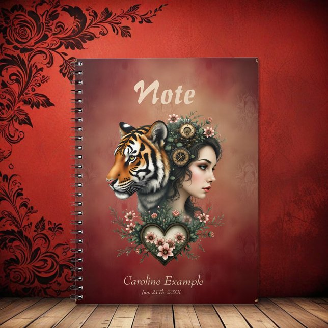 Magical steampunk floral world notebook (Creator Uploaded)