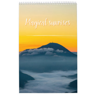 Magical sunrises landscape photo calendar