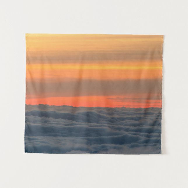 Magical sunset above the clouds tapestry (Front (Horizontal))