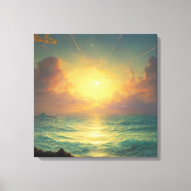 Magical Sunset Canvas Print (Front)
