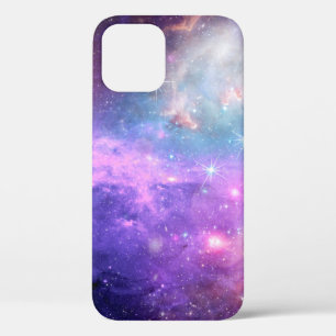 Magical surreal colourful space background with ma iPhone 12 case