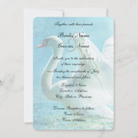 Magical Swan During a Summer Shower Wedding