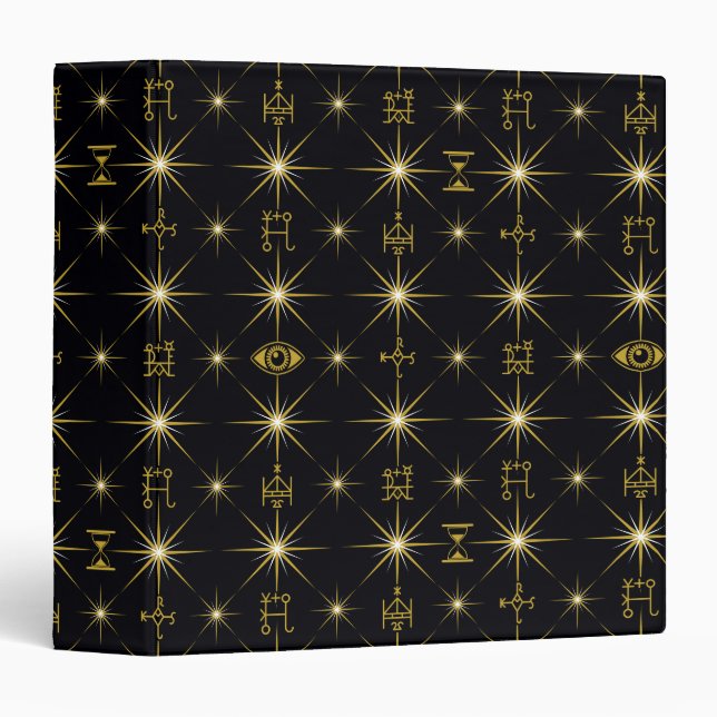 Magical Symbols Pattern Binder (Front/Spine)