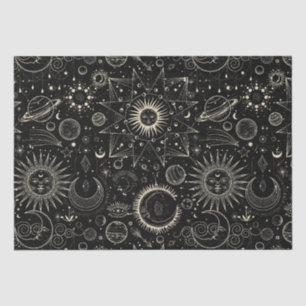 Magical tarot astrology boho celestial tissue paper