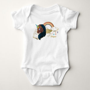 Magical the Unicorn Rainbow & Clouds Design Baby Bodysuit