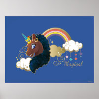 Magical the Unicorn Rainbow & Clouds Design