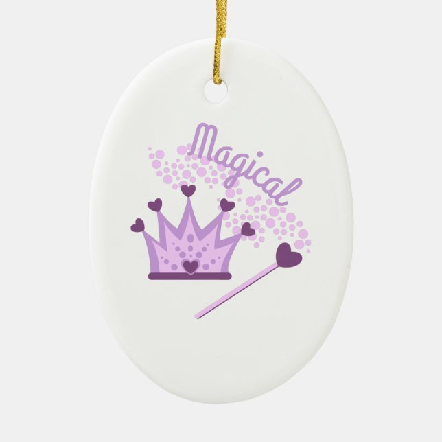 Magical Tiara Ceramic Ornament (Front)