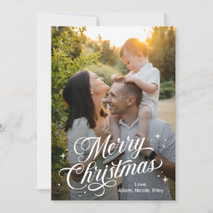Magical Time Merry Christmas Editable Colour Card