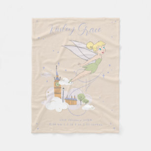 Magical Tinker Bell Birth Stats Fleece Blanket