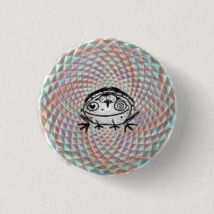 magical toad medicine ride 1 inch round button