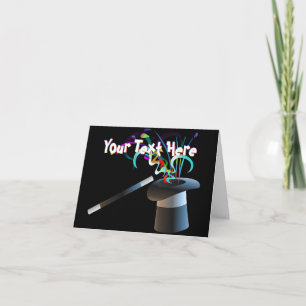 Magical Top Hat Greeting Card