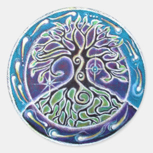 Magical Tree of Life Mandala Sticker