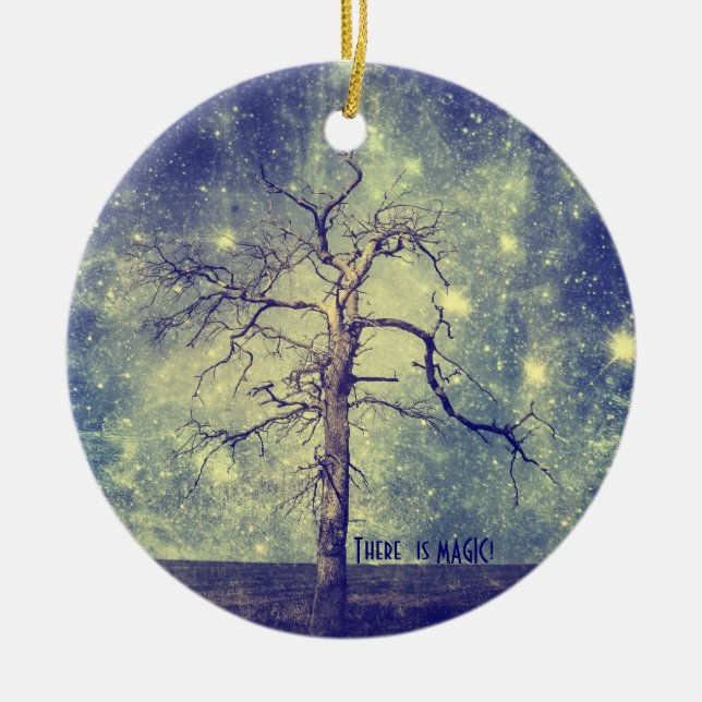 Magical Tree of the Universe Christmas Ornament (Front)