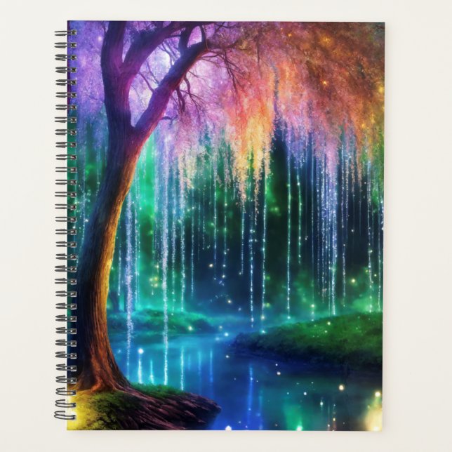 Magical tree with sparkling light planner (Front)