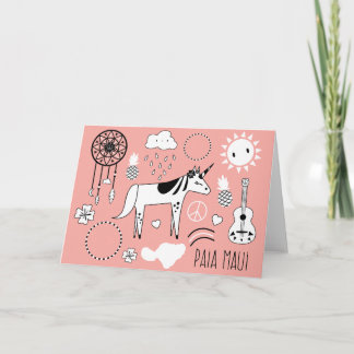 Magical, Trippy Paia, Maui Greeting Card